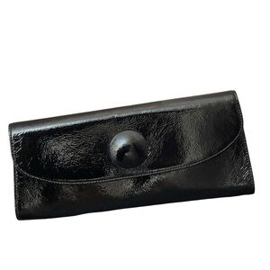 HOBO International Patent Leather Clutch black